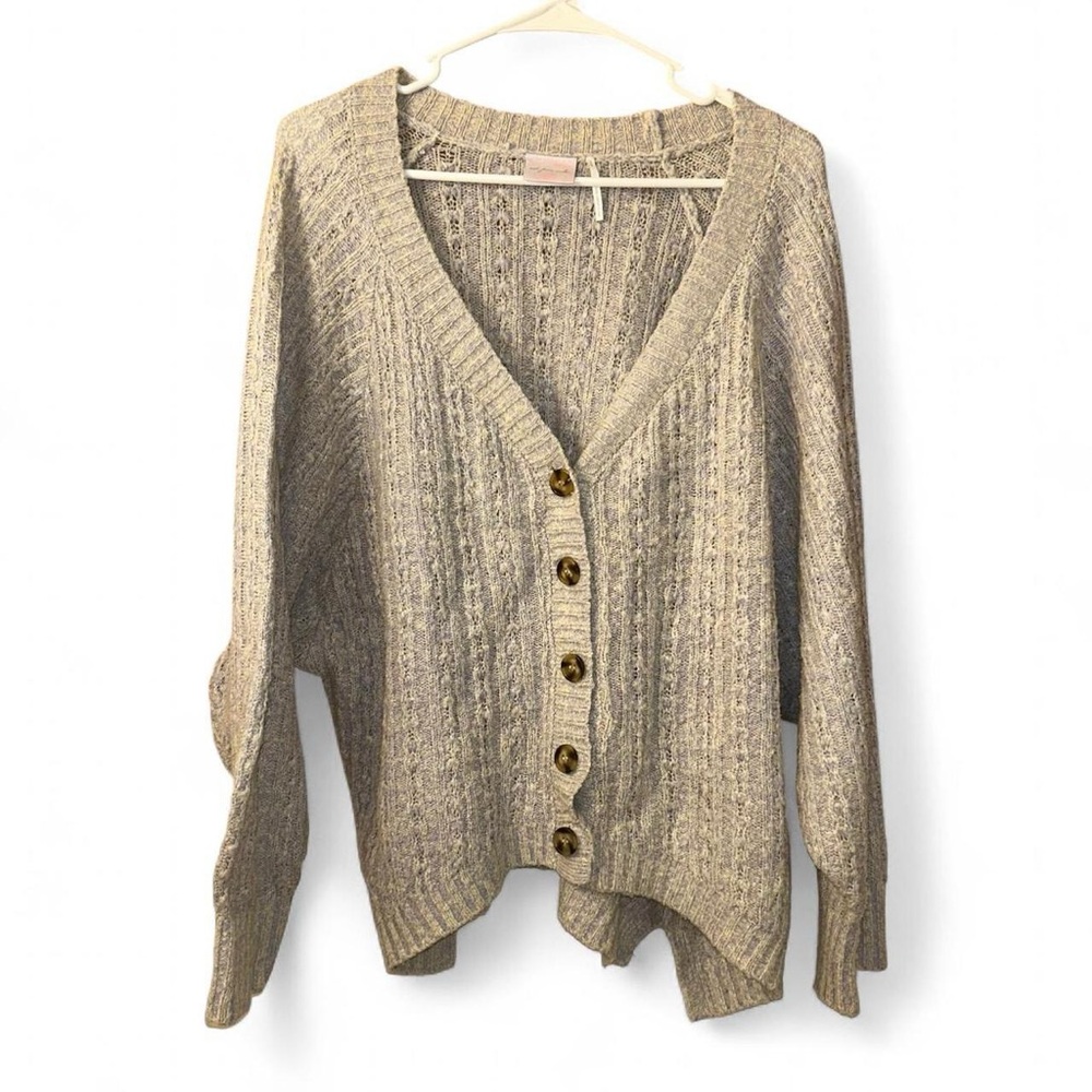 Urban Outfitters Taupe Button-Up Cardigan